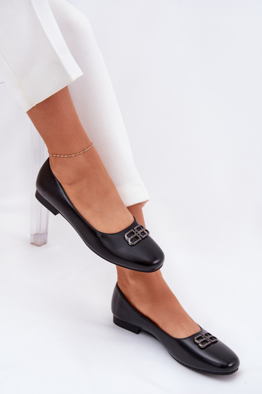 Eleganter Stil Ballerinas Feminin mit Ornamenten Vinceza 62206 schZuarze Farbe Eleganter Stil Ballerinas Feminin mit Ornamenten Vinceza 62206 schZuarze Farbe