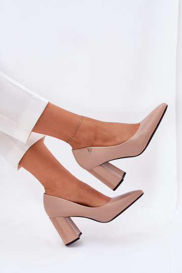 Eleganter Stil Schuhe mit Absätzen Vinceza 62220 Beige