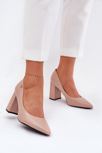 Eleganter Stil Schuhe mit Absätzen Vinceza 62220 Beige 2