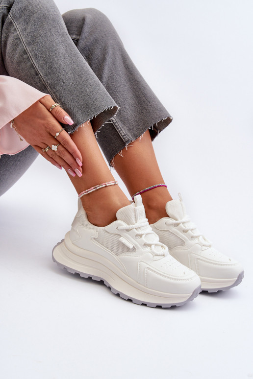 Sneakers Stilvollllschuhe Feminin HI-POLY SYSTEM Big Star NN274A107 Zueiße Farbe Sneakers Stilvollllschuhe Feminin HI-POLY SYSTEM Big Star NN274A107 Zueiße Farbe