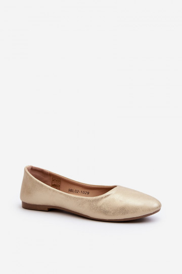 Haut Klassisches Stilvollll Ballerinas goldene Farbe Stacee